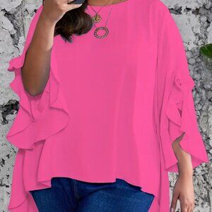Fushia dressy blouse